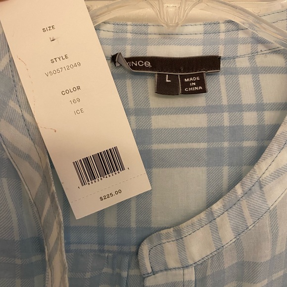 Vince Semi-Sheer Blouse NWT - Picture 2 of 6